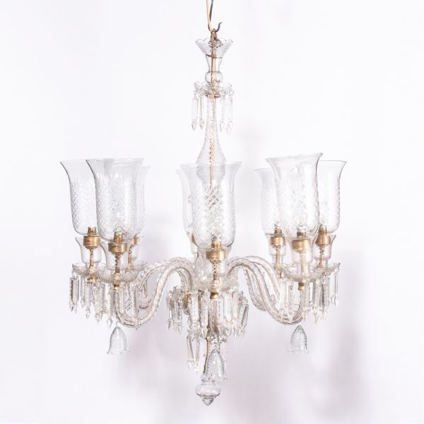 French Style Baccarat Glass Chandelier c.1970